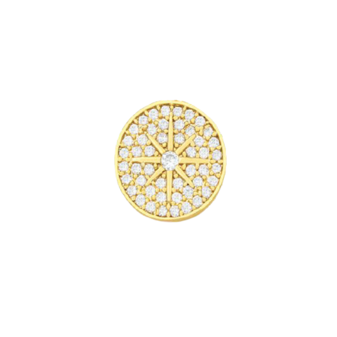 Pave Star Coin Charm