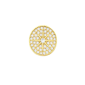 Pave Star Coin Charm
