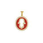 Hamsa Hand Charm, Red
