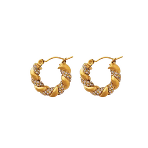 ADENA TWISTED Hoop Earrings
