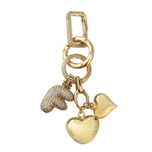 BUBBLE LETTER BAG CHARM