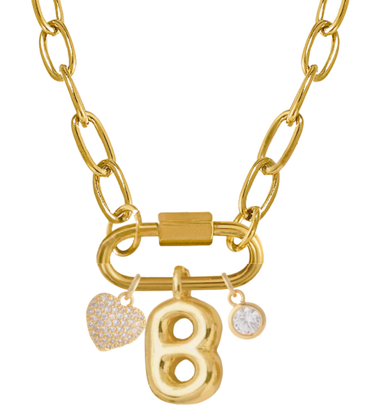 COOPIE CARABINER Letter Necklace