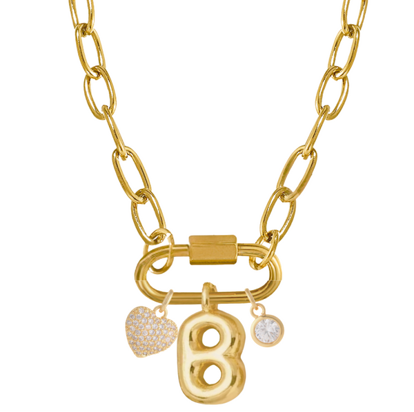 COOPIE CARABINER Letter Necklace