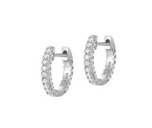 HARTFORD Hoop Earrings, Silver