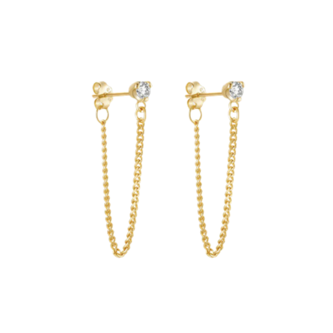 LENNY Chain Drop Earrings