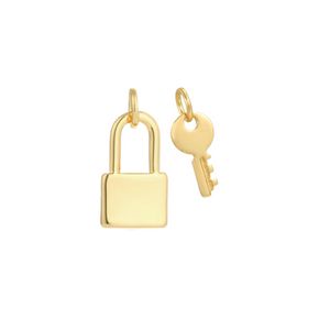 Lock + Key Charm Set