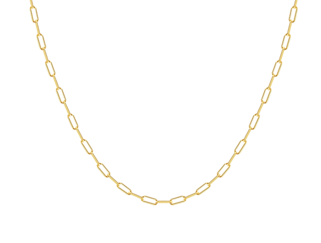 DAINTY MINI PAPERCLIP Chain - 16" & 18"