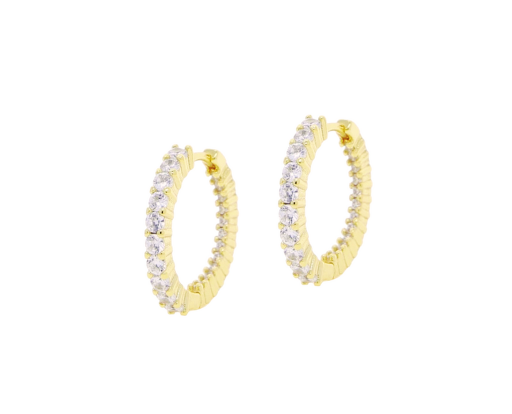 LIVIE MINI PAVE HOOP Earrings