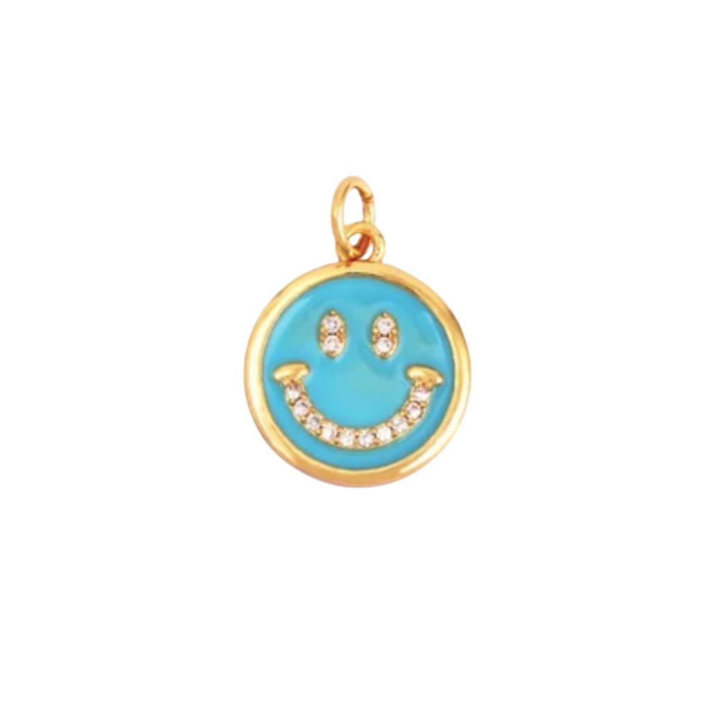 Neon Happy Face Charm - Multiple Colors Available