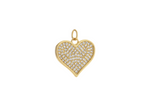 Pave Heart Charm