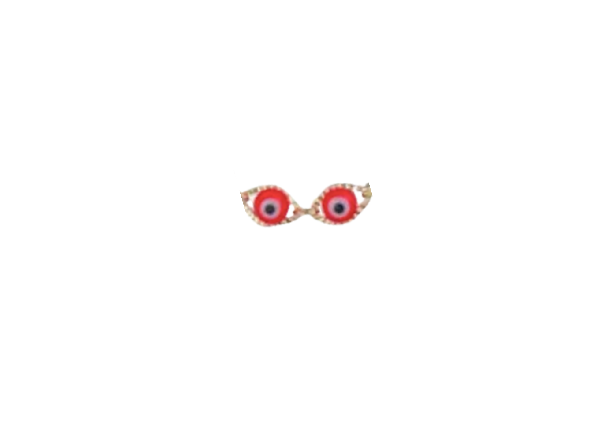 RED EVIL EYE Necklace