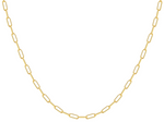 DAINTY SMALL PAPERCLIP Chain - 16" & 18"