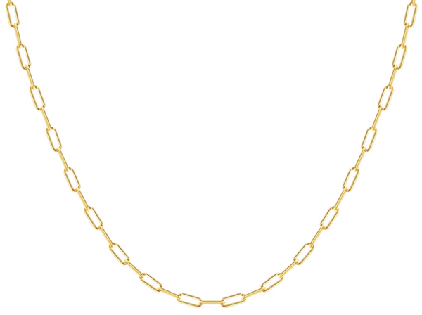 DAINTY SMALL PAPERCLIP Chain - 16
