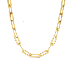 DAINTY THIN PAPERCLIP Chain - 16" & 18"