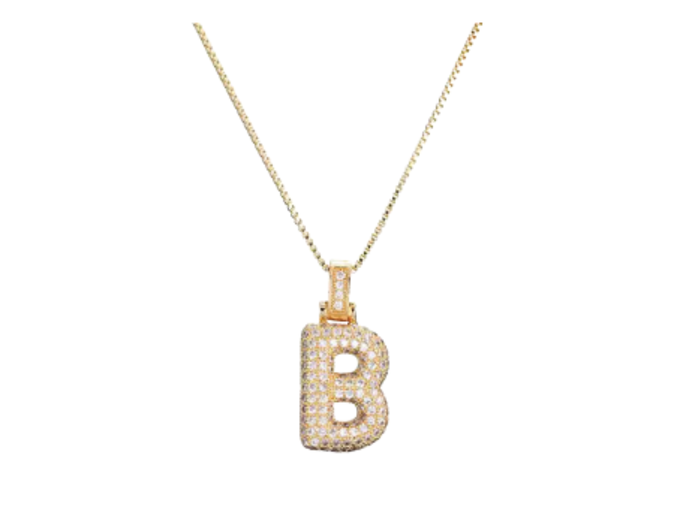 KATHERINE Bubble Letter Necklace