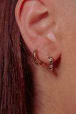 SELENE Thick Huggie Hoop Earrings