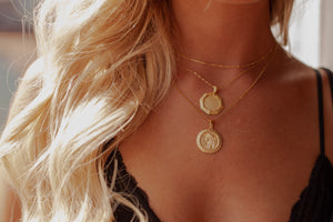 RAYE Coin Necklace - Livie Jewelry 