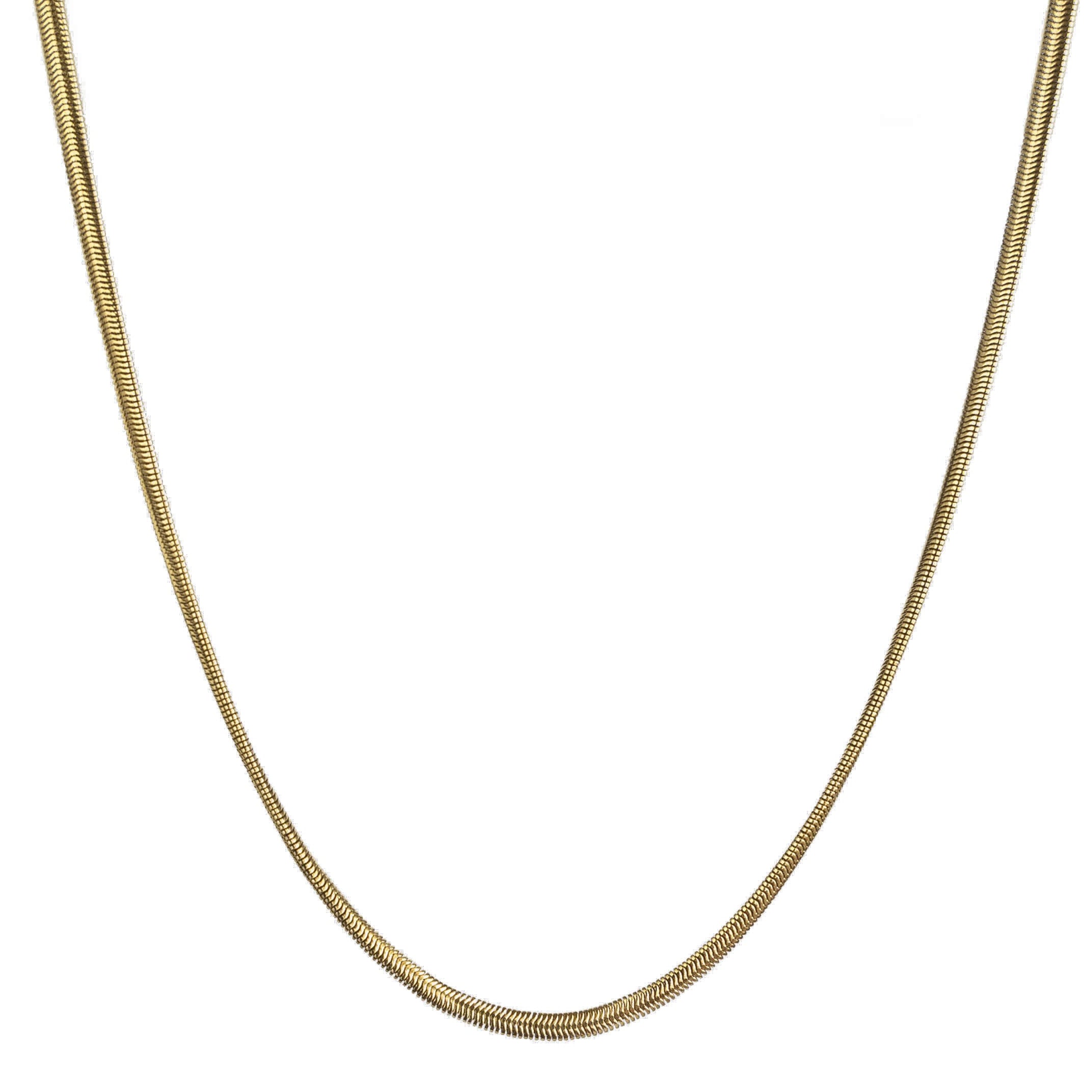 THIN HERRINGBONE Chain Necklace