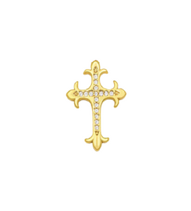 Pave Cross Charm