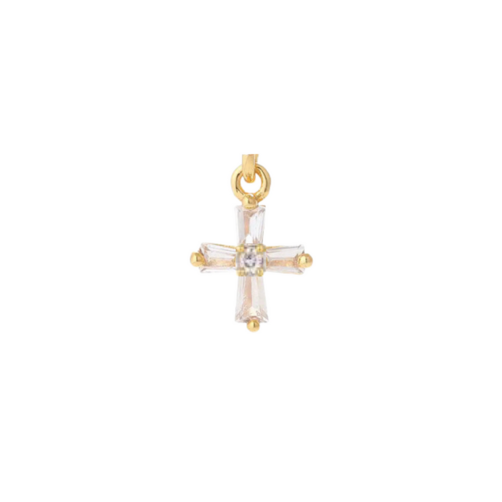 Small Diamond Cross Charm