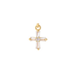 Small Diamond Cross Charm
