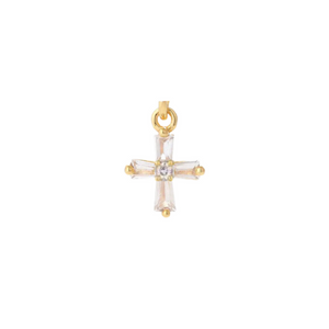 Small Diamond Cross Charm