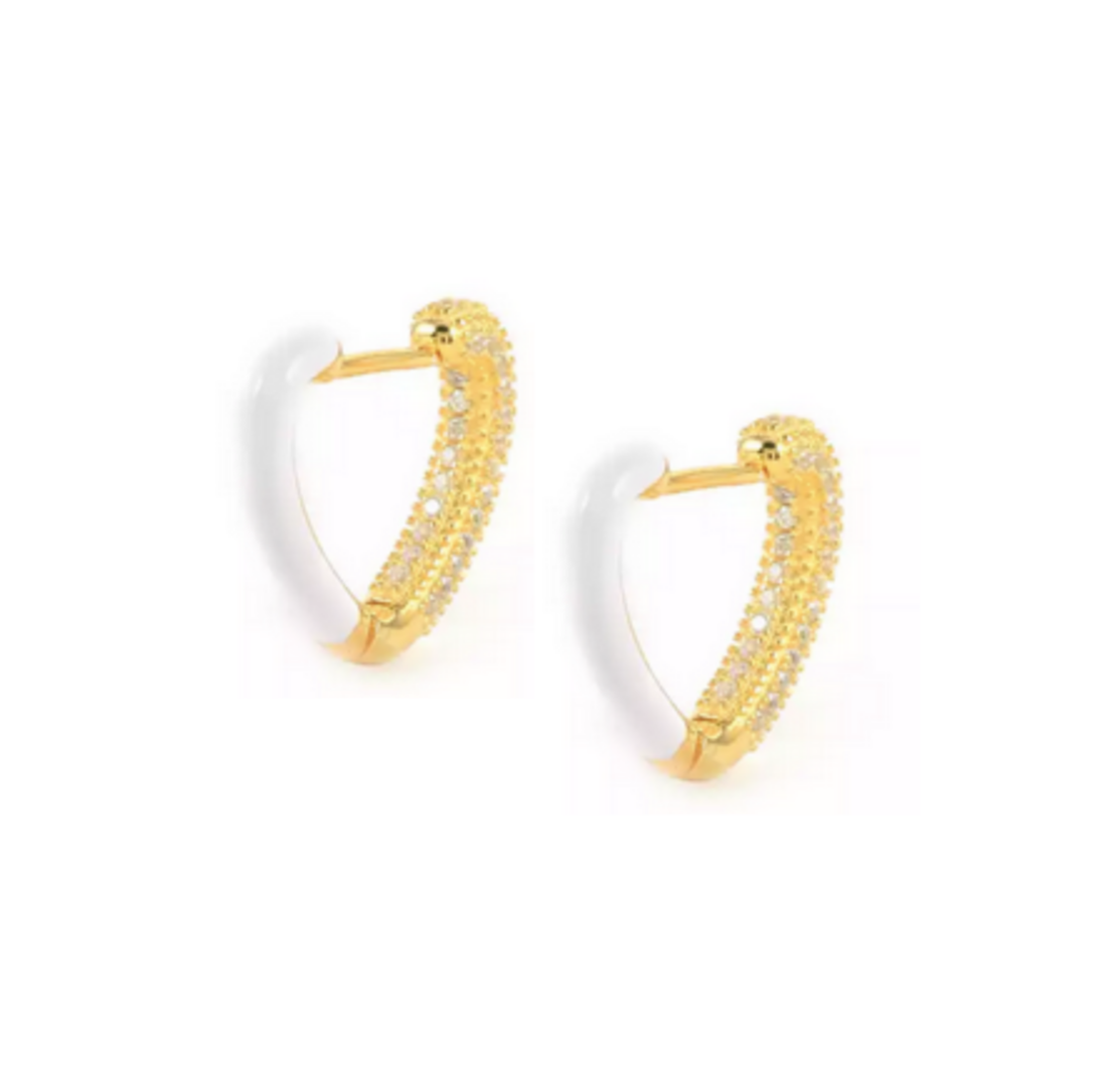 LEANNA Earrings, White