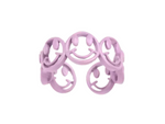 NORIELLA Happy Face Ring, Purple