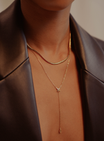 THIN HERRINGBONE Chain Necklace