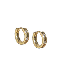SELENE Thick Huggie Hoop Earrings