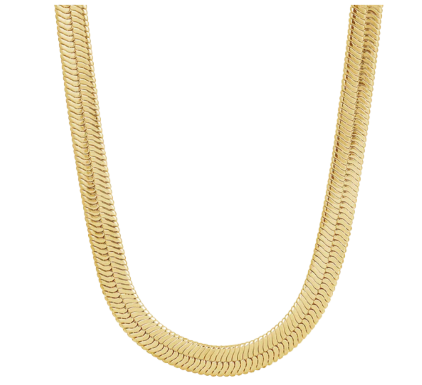 THICK HERRINGBONE Chain Necklace