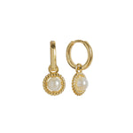 VALENCIA Pearl Hoop Earrings